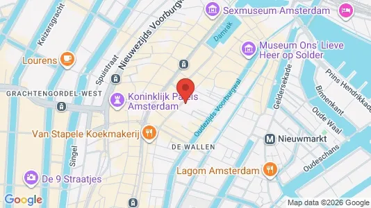 Kantorruimte for rent i Amsterdam Centrum - kort over placeringen