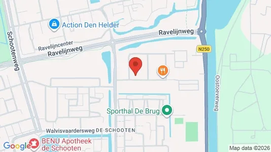 Bedrijfsruimtes for rent i Den Helder - kort over placeringen