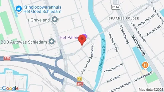Kantorruimte for rent i Schiedam - kort over placeringen
