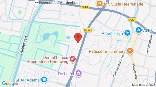 Kantorruimte for rent i Heemstede - kort over placeringen