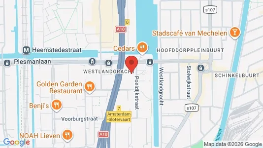 Kantorruimte for rent i Amsterdam Oud-Zuid - kort over placeringen