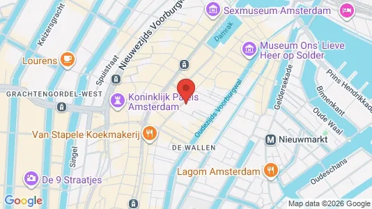 Kantorruimte for rent i Amsterdam Centrum - kort over placeringen