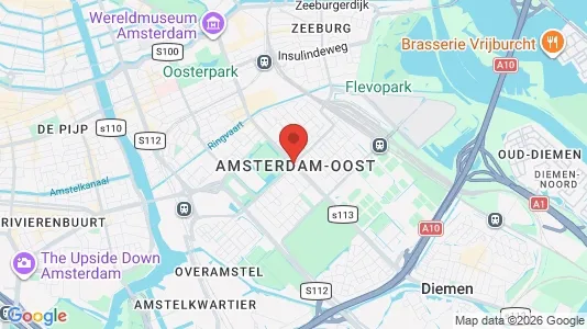 Kantorruimte for rent i Amsterdam Oost-Watergraafsmeer - kort over placeringen