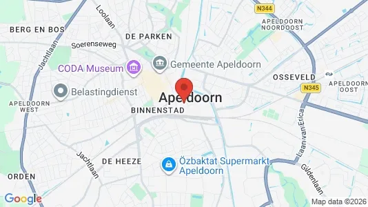 Kantorruimte for rent i Apeldoorn - kort over placeringen