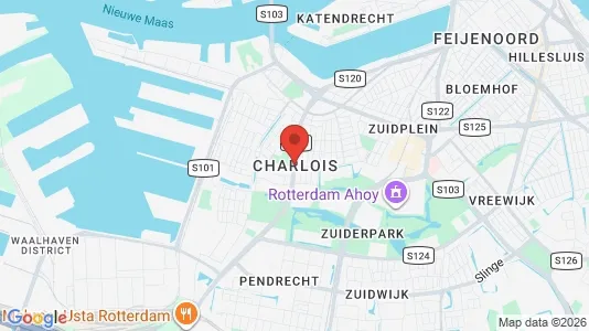 Bedrijfsruimtes for rent i Rotterdam Charlois - kort over placeringen