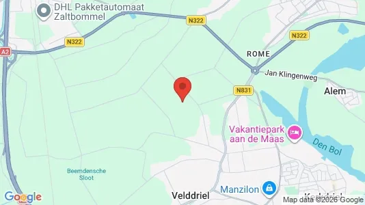 Producties for sale i Maasdriel - kort over placeringen