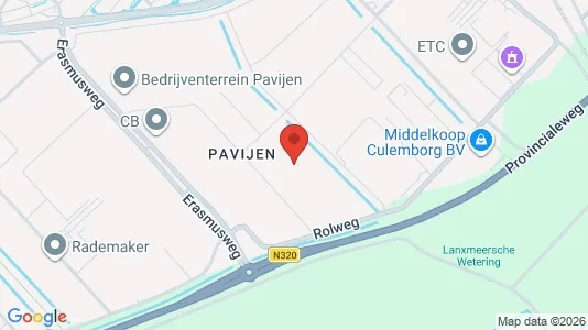 Bedrijfsruimtes for sale i Culemborg - kort over placeringen