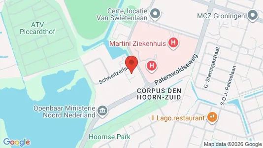 Kantorruimte for rent i Groningen - kort over placeringen