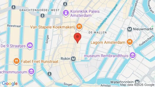 Bedrijfsruimtes for rent i Amsterdam Centrum - kort over placeringen