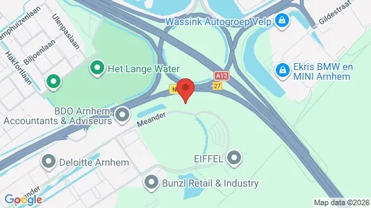 Kantorruimte for rent i Arnhem - kort over placeringen