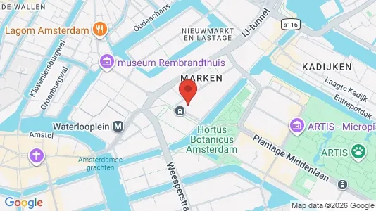 Bedrijfsruimtes for rent i Amsterdam Centrum - kort over placeringen