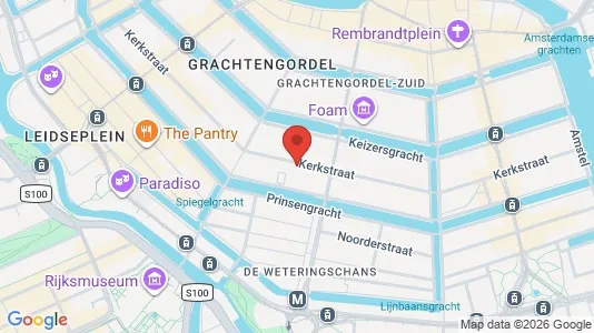 Kantorruimte for rent i Amsterdam Centrum - kort over placeringen