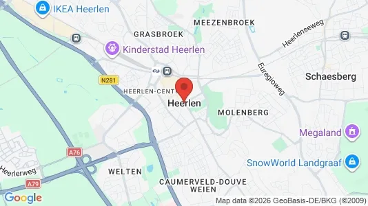 Horeca panden for rent i Heerlen - kort over placeringen