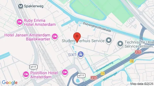 Kantorruimte for rent i Amsterdam Oost-Watergraafsmeer - kort over placeringen