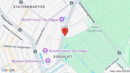 Kantorruimte for rent i The Hague Scheveningen - kort over placeringen