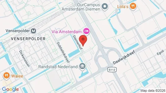 Kantorruimte for rent i Diemen - kort over placeringen