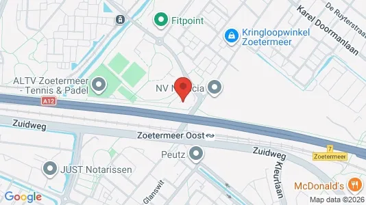 Kantorruimte for rent i Zoetermeer - kort over placeringen