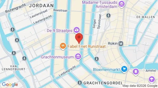 Kantorruimte for rent i Amsterdam Centrum - kort over placeringen