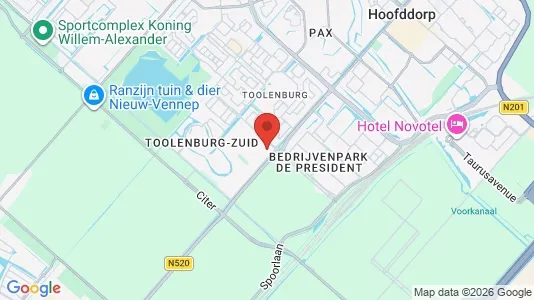 Kantorruimte for rent i Haarlemmermeer - kort over placeringen