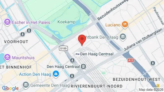 Kantorruimte for rent i The Hague Haagse Hout - kort over placeringen