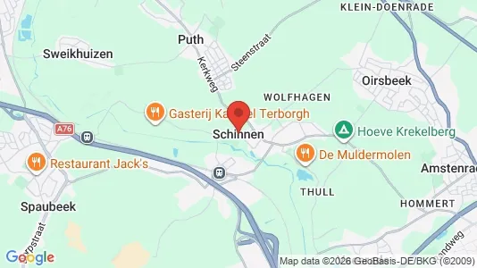 Horeca panden for sale i Schinnen - kort over placeringen