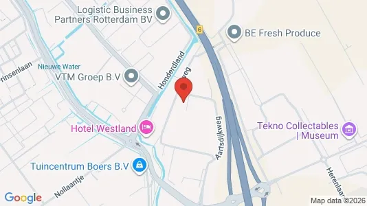 Kantorruimte for rent i Westland - kort over placeringen