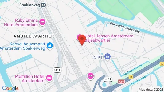 Kantorruimte for rent i Amsterdam Oost-Watergraafsmeer - kort over placeringen