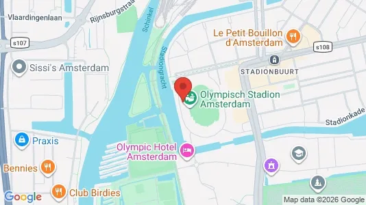 Kantorruimte for rent i Amsterdam Oud-Zuid - kort over placeringen