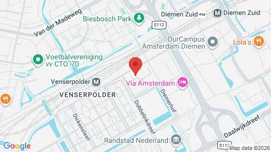 Kantorruimte for rent i Diemen - kort over placeringen