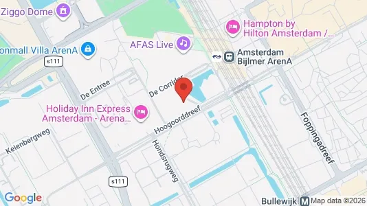 Kantorruimte for rent i Amsterdam-Zuidoost - kort over placeringen