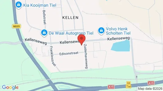 Bedrijfsruimtes for rent i Tiel - kort over placeringen