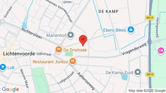 Magazijnen for rent i Oost Gelre - kort over placeringen
