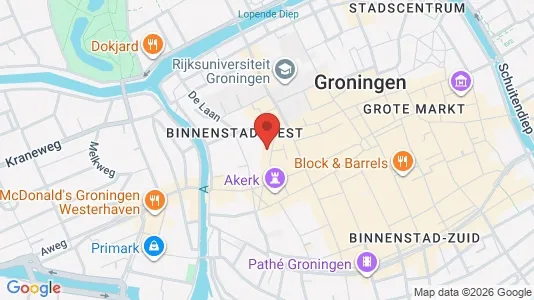 Kantorruimte for rent i Groningen - kort over placeringen