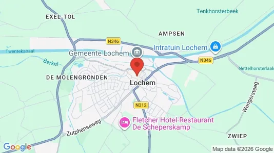 Kantorruimte for rent i Lochem - kort over placeringen