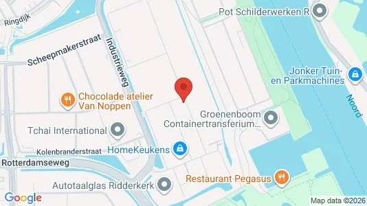 Bedrijfsruimtes for rent i Ridderkerk - kort over placeringen