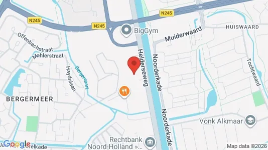 Kantorruimte for rent i Alkmaar - kort over placeringen