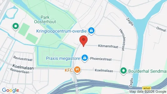 Kantorruimte for rent i Alkmaar - kort over placeringen