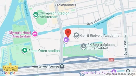 Kantorruimte for rent i Amsterdam Oud-Zuid - kort over placeringen