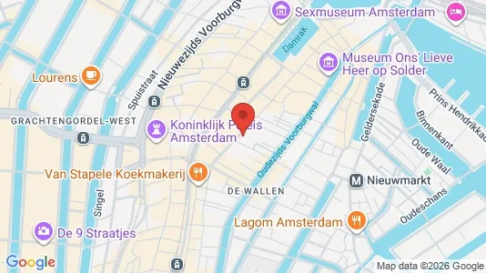 Kantorruimte for rent i Amsterdam Centrum - kort over placeringen