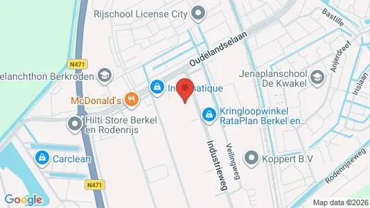 Bedrijfsruimtes for rent i Lansingerland - kort over placeringen