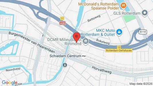 Bedrijfsruimtes for rent i Schiedam - kort over placeringen