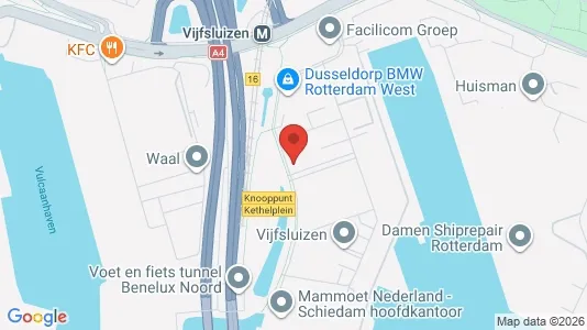 Bedrijfsruimtes for rent i Schiedam - kort over placeringen