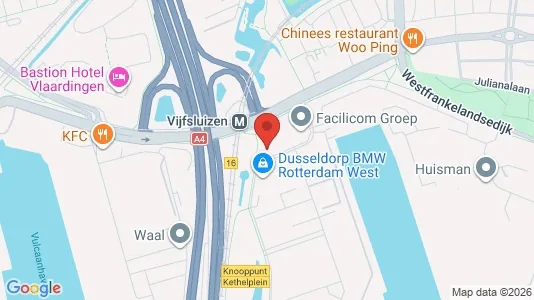 Bedrijfsruimtes for rent i Schiedam - kort over placeringen