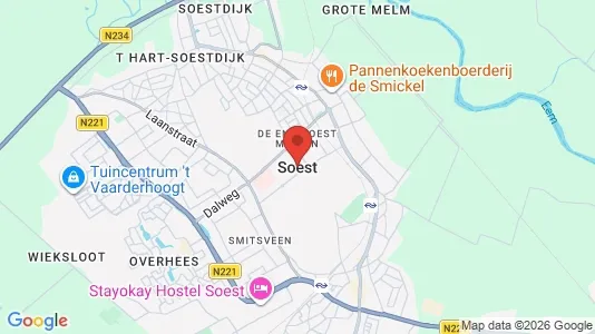 Horeca panden for rent i Soest - kort over placeringen