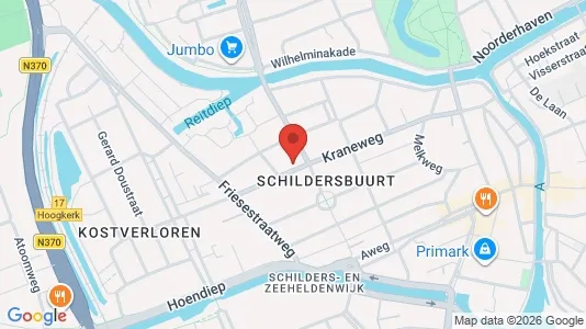 Kantorruimte for rent i Groningen - kort over placeringen