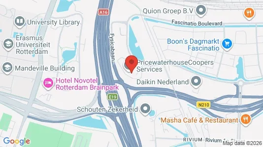 Kantorruimte for rent i Rotterdam Prins Alexander - kort over placeringen