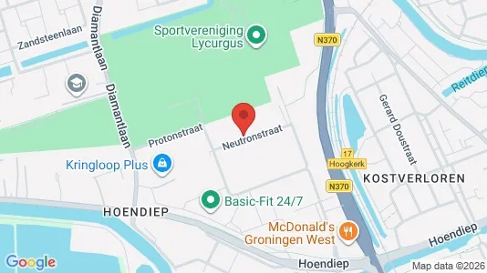 Kantorruimte for rent i Groningen - kort over placeringen
