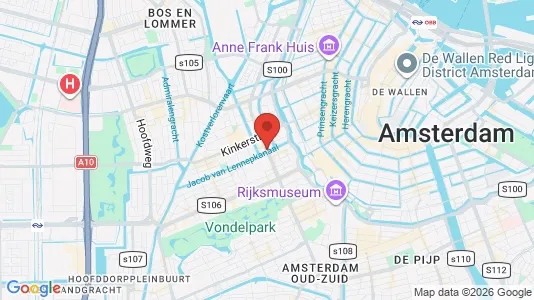 Kantorruimte for rent i Amsterdam Oud-West - kort over placeringen