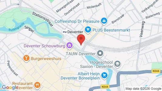 Kantorruimte for rent i Deventer - kort over placeringen