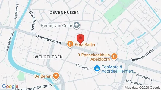 Kantorruimte for rent i Apeldoorn - kort over placeringen